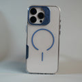 iPhone 16 Series Frosted MagSafe Case with Metallic Camera Frame