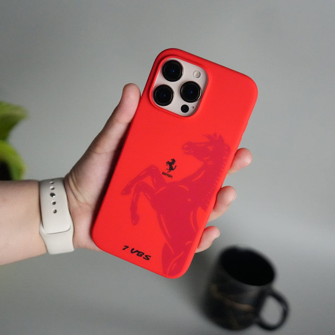FRATO luxury Case 16 Pro Max / Red iPhone 16 Series FR V8 Series Design Silicone Protective Case Cover