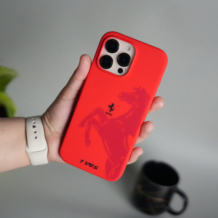 FRATO luxury Case 16 Pro Max / Red iPhone 16 Series FR V8 Series Design Silicone Protective Case Cover