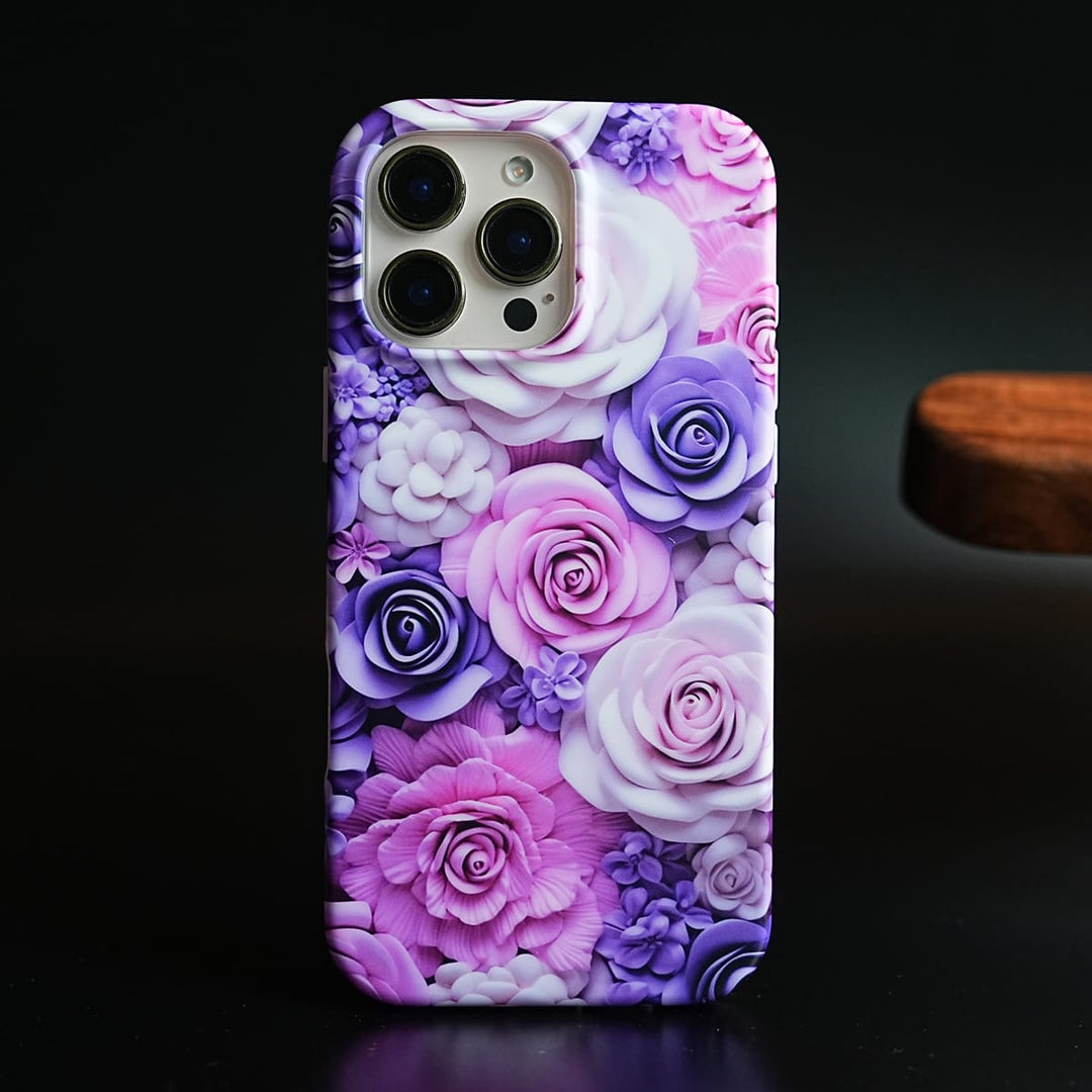 FRATO luxury Case 16 Pro Max Rose Garden Floral Case for iPhone Series | Floral Printed Case