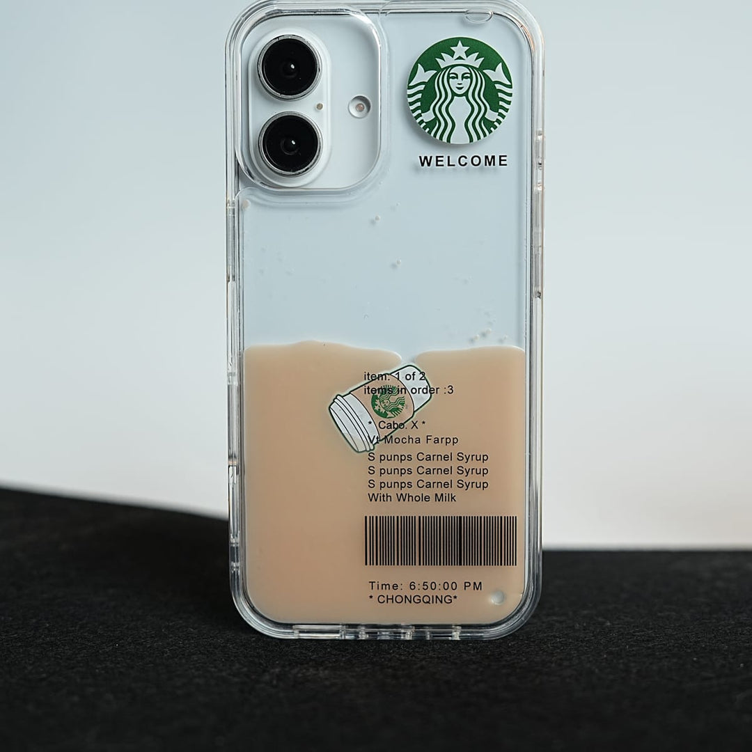 FRATO luxury Case 17 / Caramel SB Floating Cup Case For iPhone Series
