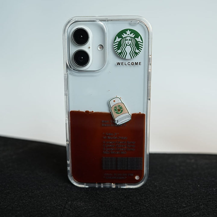 FRATO luxury Case 17 / Coffee SB Floating Cup Case For iPhone Series