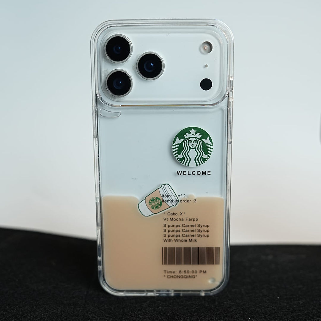 FRATO luxury Case 17 Pro Max / Caramel SB Floating Cup Case For iPhone Series