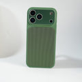 iPhone Series PU Leather Texture Case | Silicone Frame & Metal Camera Guard