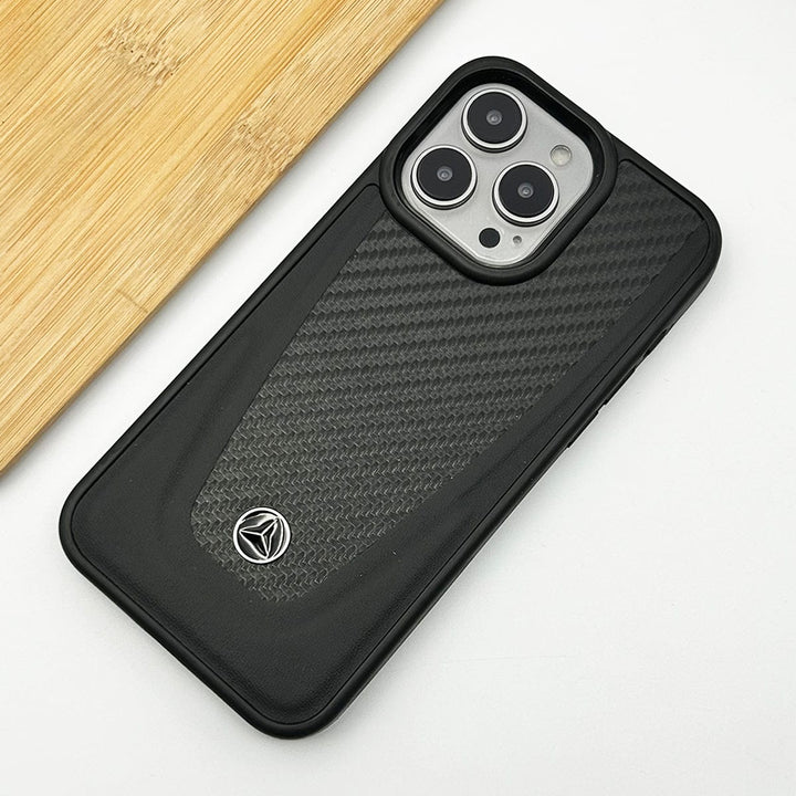 FRATO luxury Case Carbon Fiber / iPhone 15 Pro Max iPhone 15 Series Merc Leather Case Cover