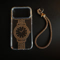 Crystal Watch Design Clear Case for iPhone Series | Rhinestone Wrist Strap