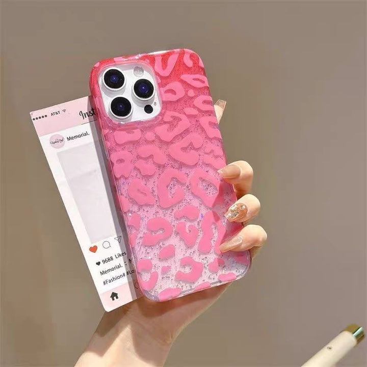 FRATO luxury Case Glitter Leopard Print Case for iPhone | Sparkle TPU Protective Cover