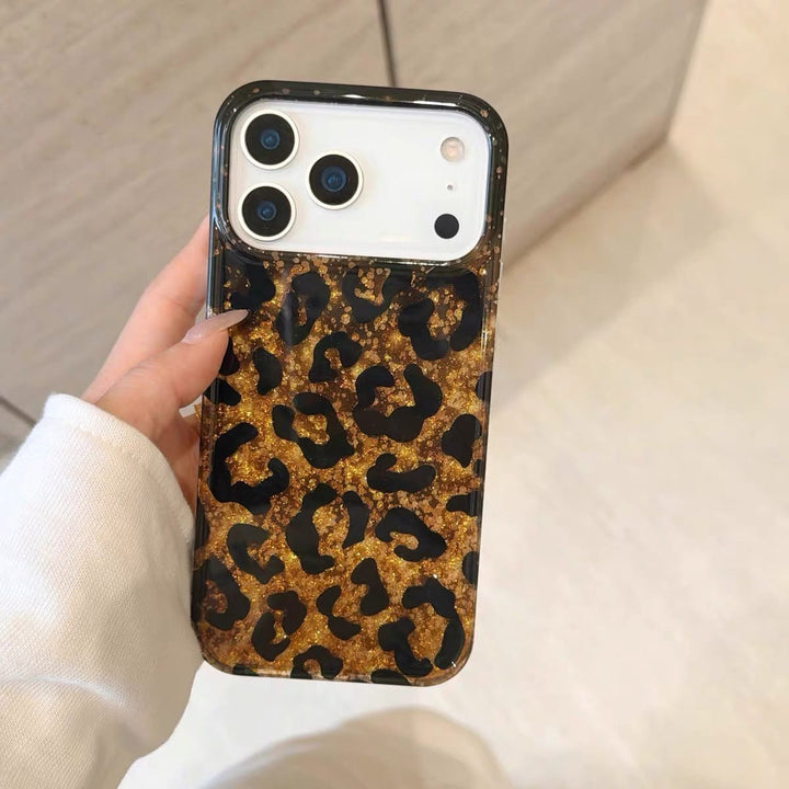 FRATO luxury Case Glitter Leopard Print Case for iPhone | Sparkle TPU Protective Cover