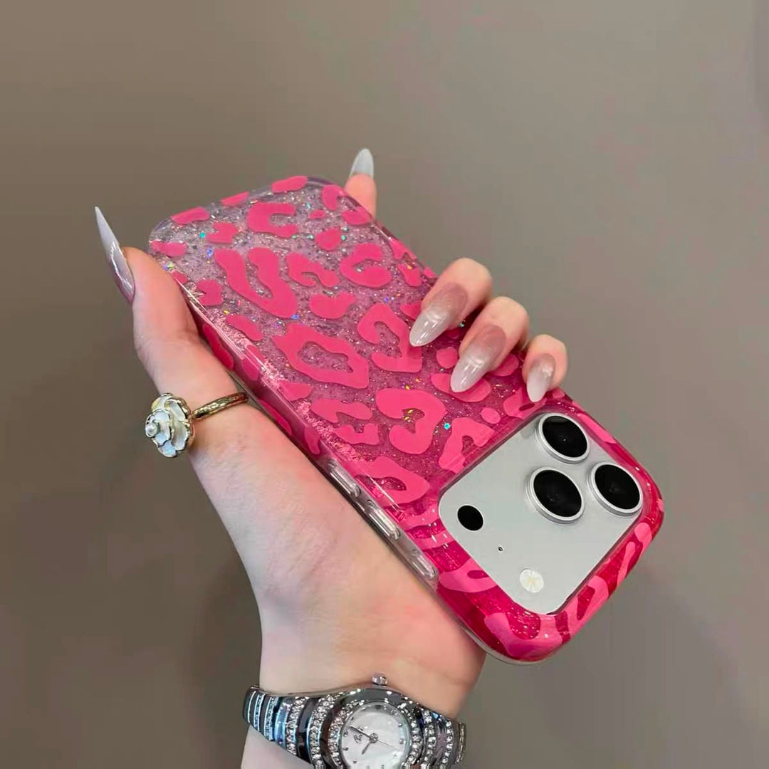 FRATO luxury Case Glitter Leopard Print Case for iPhone | Sparkle TPU Protective Cover