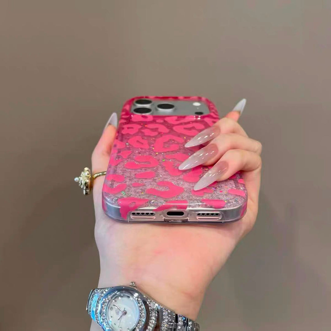FRATO luxury Case Glitter Leopard Print Case for iPhone | Sparkle TPU Protective Cover