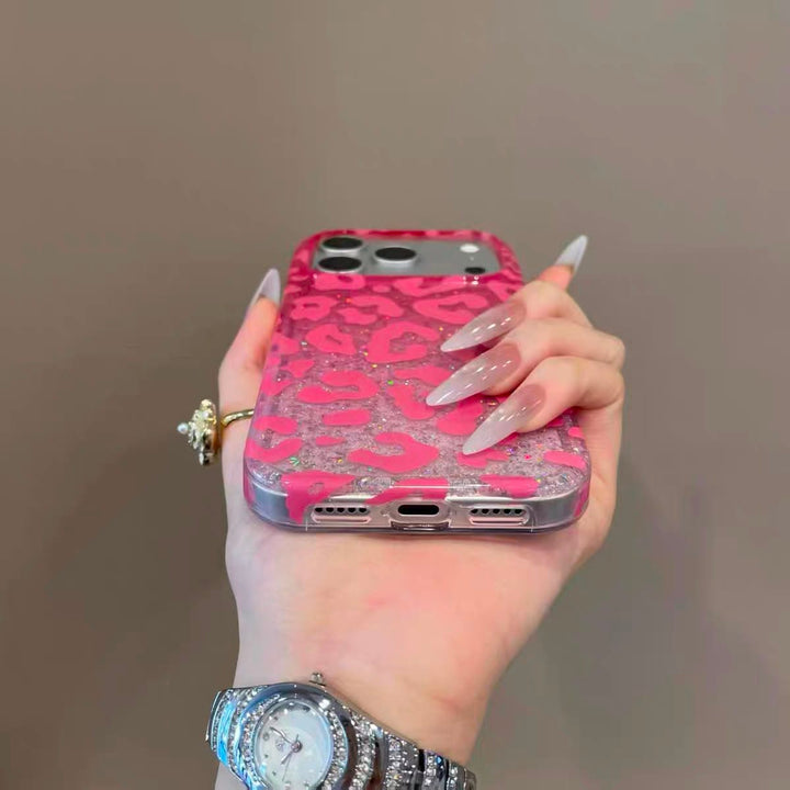 FRATO luxury Case Glitter Leopard Print Case for iPhone | Sparkle TPU Protective Cover
