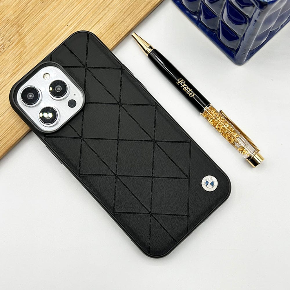 FRATO luxury Case iPhone 14 Pro Max iPhone BMW Car Logo Square Design Case Cover