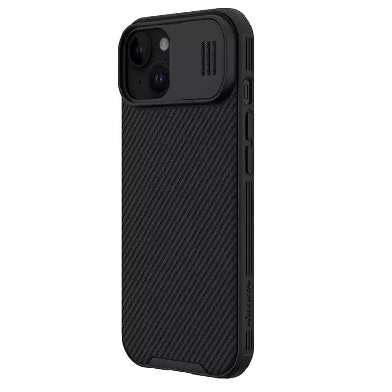 FRATO luxury Case iPhone 15 Plus Nillkin CamShield Pro Case Cover Black