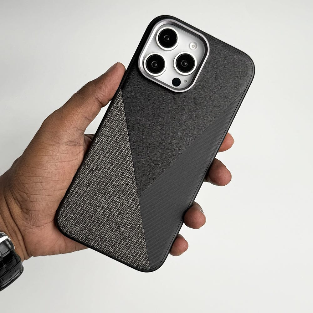 FRATO luxury Case iPhone 15 Pro Max / Black iPhone 15 Series 3 Texture Design Metal Camera Bumper Cover