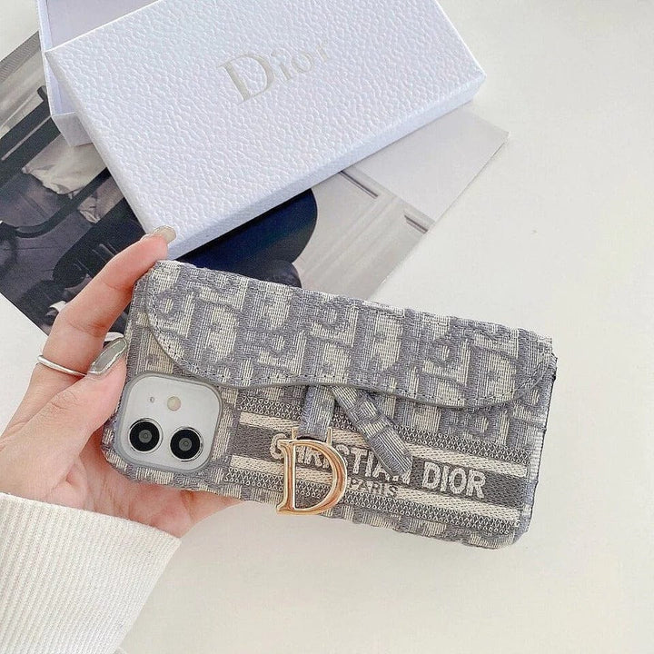 FRATO luxury Case iPhone 15 Pro Max / Gray iPhone 15 Series luxury Brand CD Card Holder Case Cover