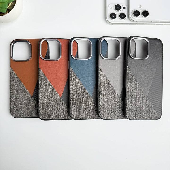 FRATO luxury Case iPhone 15 Series 3 Texture Design Metal Camera Bumper Cover
