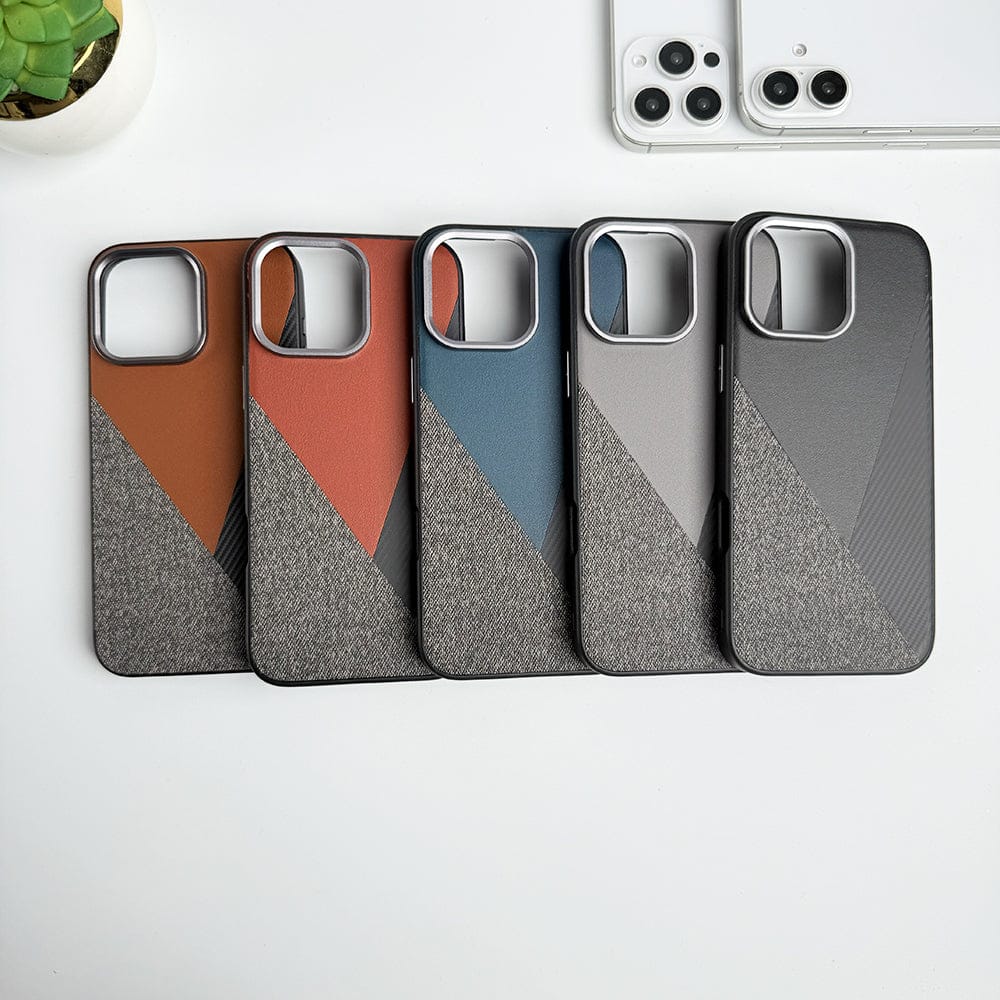 FRATO luxury Case iPhone 15 Series 3 Texture Design Metal Camera Bumper Cover