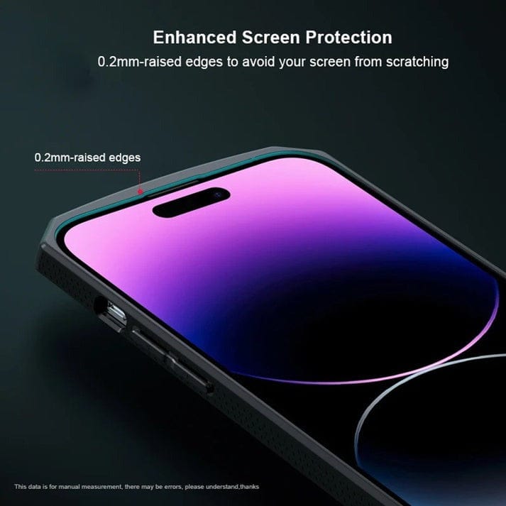 FRATO luxury Case iPhone 15 Series Airbag Shockproof Cyber Series Bumper Shell Case Cover (Black)