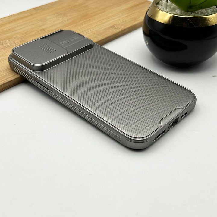 FRATO luxury Case iPhone 15 Series CamShield Camera Protection Case Cover (Titanium Grey)