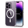 iPhone 16 series Crystal Clear Transparent Soft Silicone MagSafe Case Cover