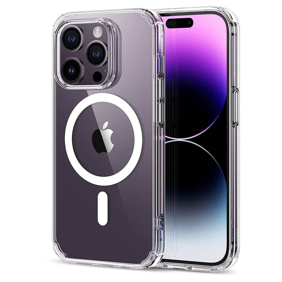 FRATO luxury Case iPhone 15 series Crystal Clear Transparent Soft Silicone Magsafe Case Cover