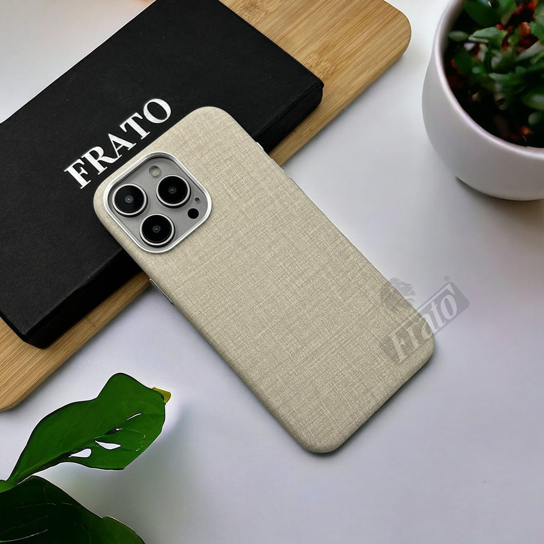 FRATO luxury Case iPhone 15 Series Finewoven Fabric Case Cover With MagSafe Charging Support