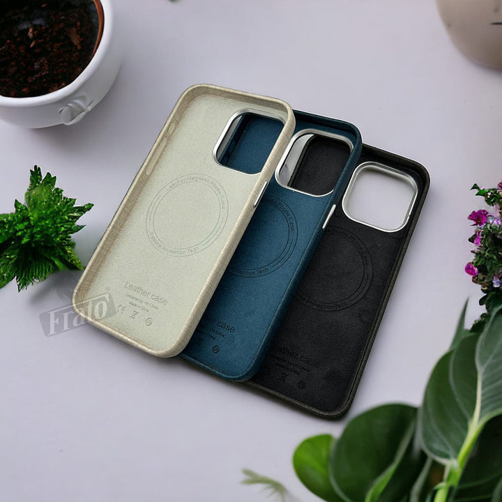 FRATO luxury Case iPhone 15 Series Finewoven Fabric Case Cover With MagSafe Charging Support