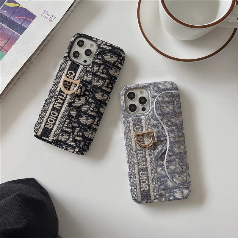 FRATO luxury Case iPhone 15 Series luxury Brand CD Card Holder Case Cover