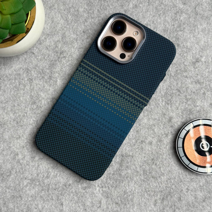 FRATO luxury Case iPhone 16 Pro Max / Design 2 iPhone Carbon Fiber Texture Aramid Design Hard Pc MagSafe Case Cover