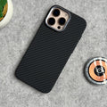 iPhone Carbon Fiber Texture Aramid Design Hard Pc MagSafe Case Cover