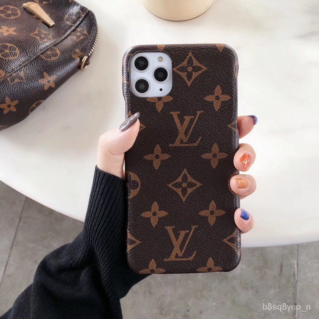 FRATO luxury Case iPhone 16 Pro Max iPhone Luxury Brand Leather Case Cover (Dark Brown)