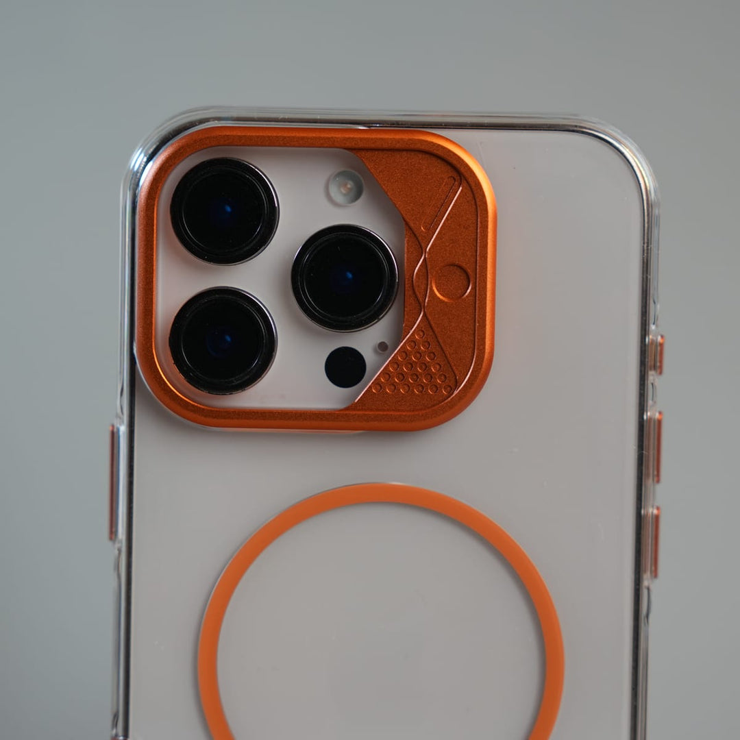 FRATO luxury Case iPhone 16 Series Frosted MagSafe Case with Metallic Camera Frame