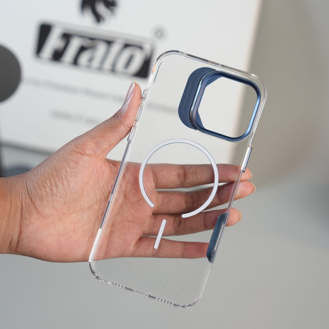 FRATO luxury Case iPhone 16 Series Frosted MagSafe Case with Metallic Camera Frame