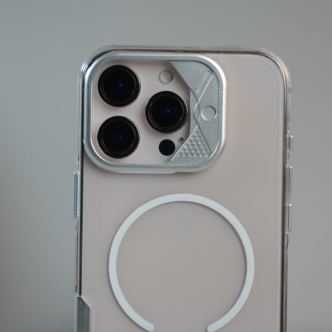 FRATO luxury Case iPhone 16 Series Frosted MagSafe Case with Metallic Camera Frame