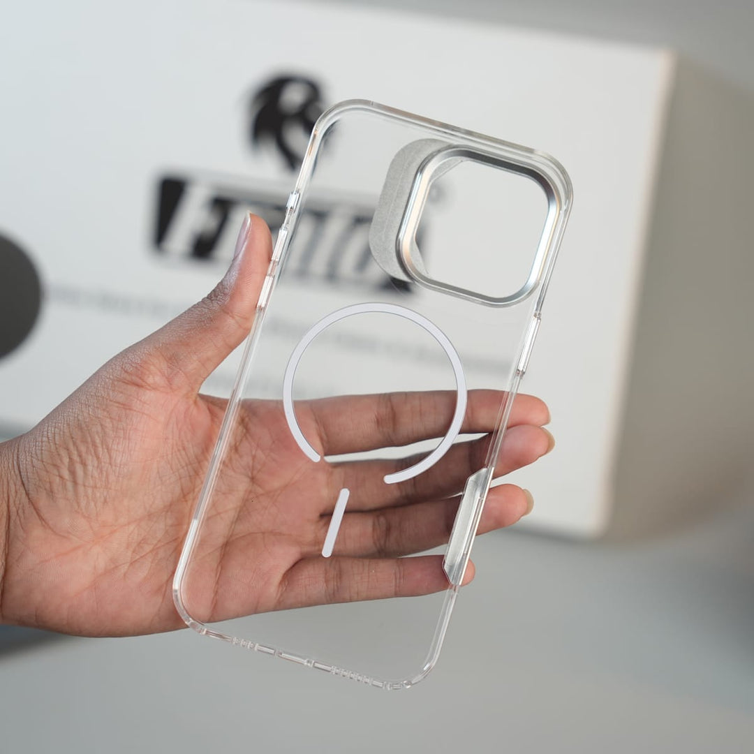 FRATO luxury Case iPhone 16 Series Frosted MagSafe Case with Metallic Camera Frame