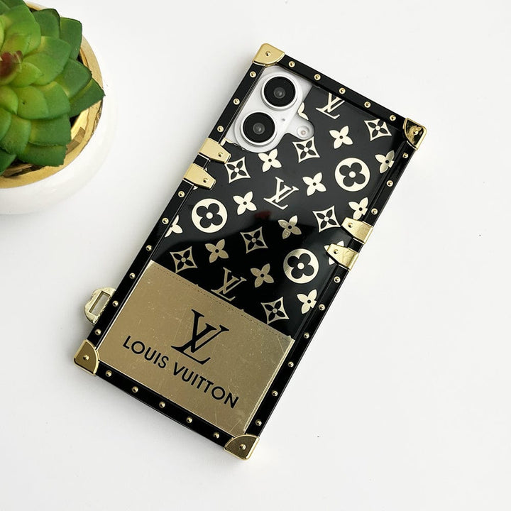 FRATO luxury Case iPhone 16 Series Luxury Brand Shiny Trunk Case Cover