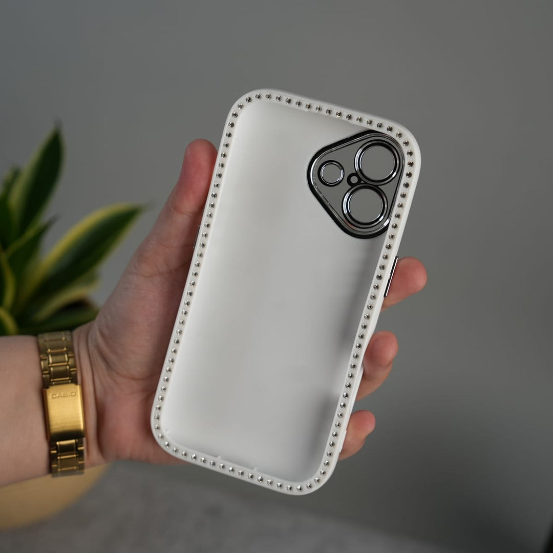 FRATO luxury Case iPhone Elegant Butterfly Charm Case | Premium Pearl Finish Designer Cover