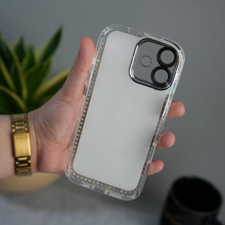 FRATO luxury Case iPhone Luxury 3D Oil Painting Floral Design Glitter Lens Protection Stand Cover | Green
