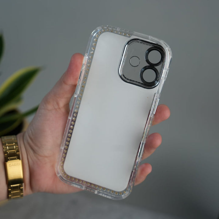 FRATO luxury Case iPhone Luxury 3D Oil Painting Floral Design Glitter Lens Protection Stand Cover | Orange