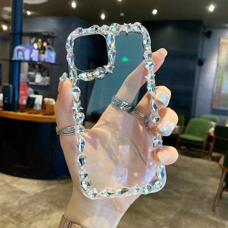 FRATO luxury Case iPhone Luxury Crystal 3D Diamond Plating Clear Silicone Case Cover