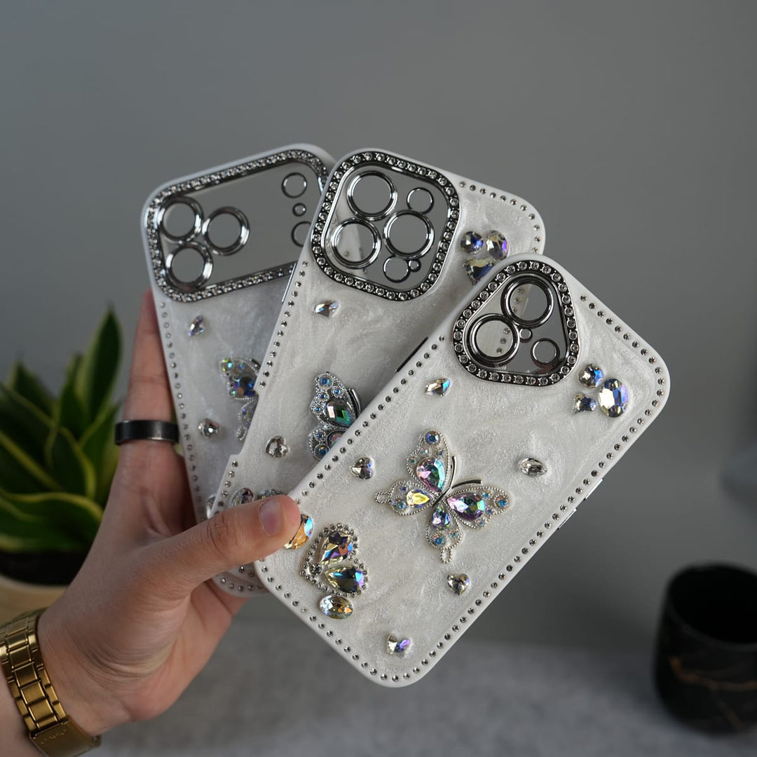 FRATO luxury Case iPhone Luxury Crystal Butterfly Case | Diamond Bling Designer Shockproof Cover