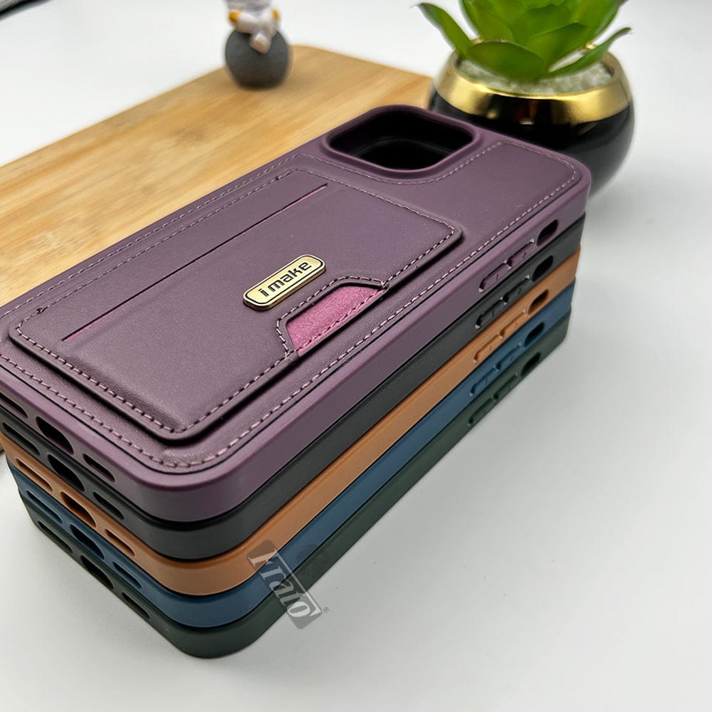 FRATO luxury Case iPhone Luxury Leather Case Cover With Card Holder Slot