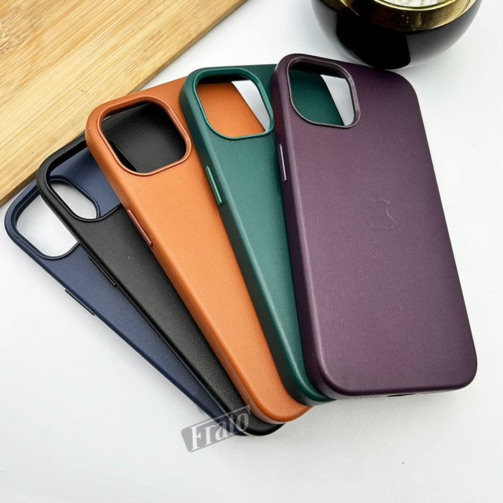 FRATO luxury Case iPhone Luxury Leather Texture With Logo Shockproof Case Cover