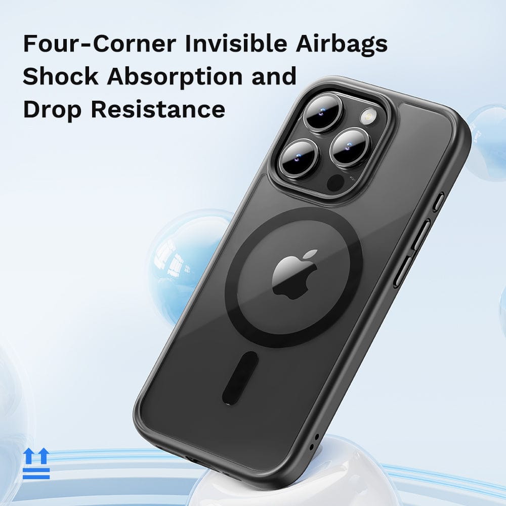 FRATO luxury Case iPhone Luxury Side Edge Silicone Transparent Crystal Clear Case Cover With Magsafe