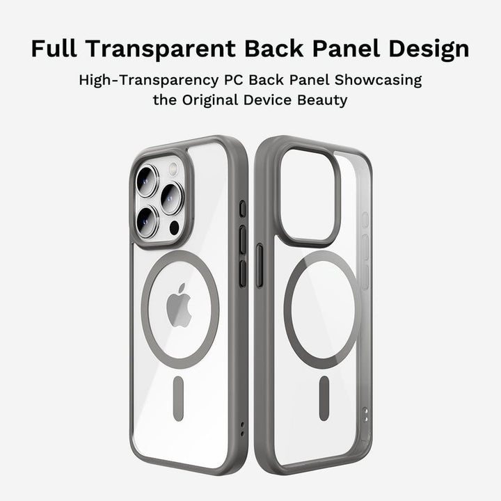 FRATO luxury Case iPhone Luxury Side Edge Silicone Transparent Crystal Clear Case Cover With Magsafe