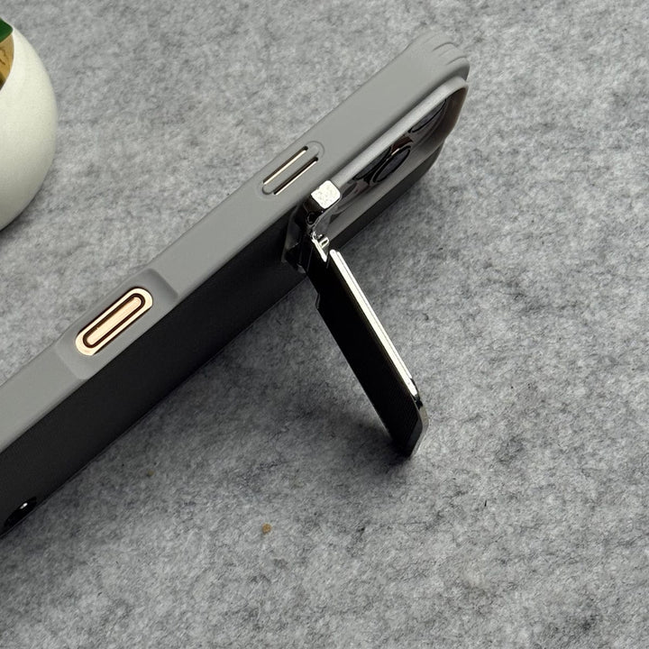 FRATO luxury Case iPhone Metal Camera Cap Stand Case Cover ( Gray )