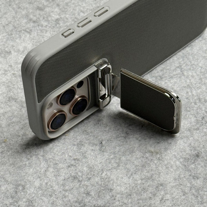 FRATO luxury Case iPhone Metal Camera Cap Stand Case Cover ( Gray )