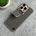 iPhone Metal Camera Cap Stand Case Cover ( Gray )
