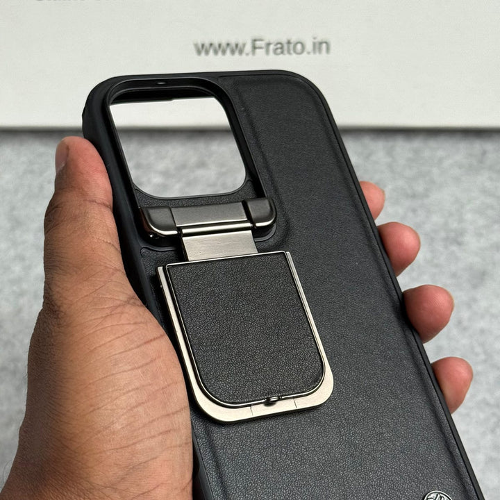 FRATO luxury Case iPhone Metal Camera Cap Stand Cover