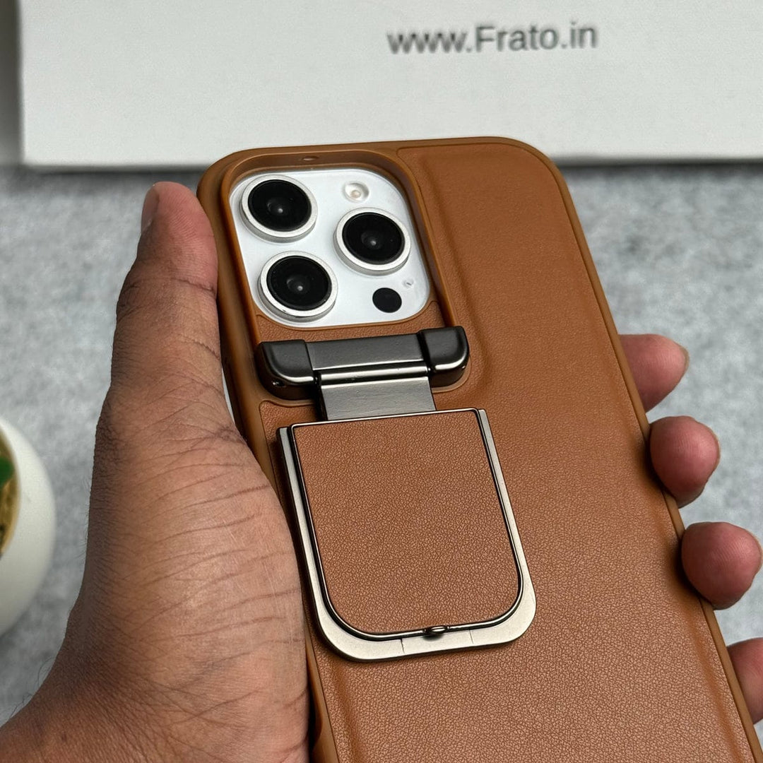 FRATO luxury Case iPhone Metal Camera Cap Stand Cover